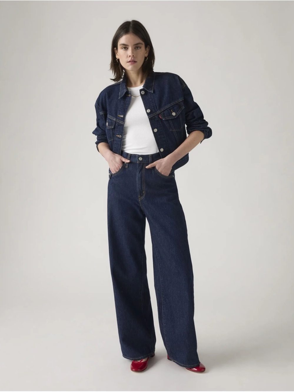 Levi’s Cinch Wide Leg High Waisted Jeans
